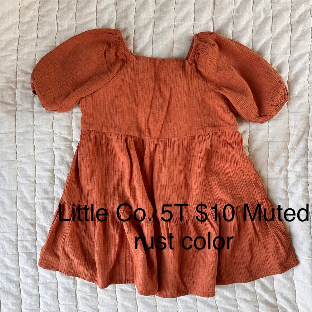 Kohl's Kids Dress in Rust Orange